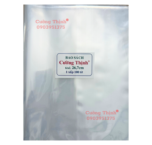 Bao SGK khổ 26.7 - 100 tờ/xấp